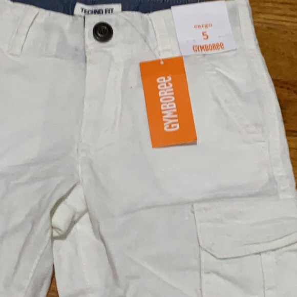 Gymboree ❤️ Kid's White Belt Looped Cargo Pocket Shorts Size 5 Year (NWT) - Picture 7 of 9